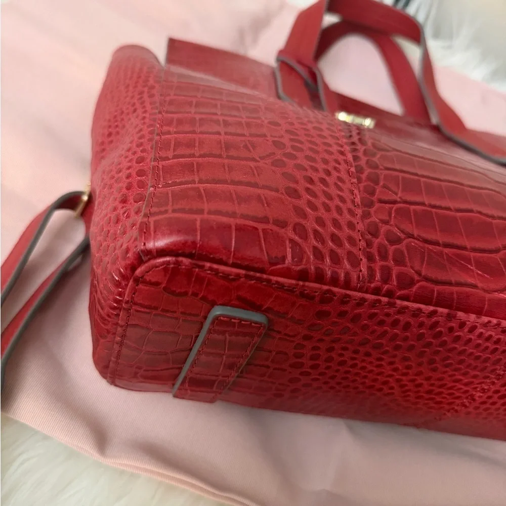 RADLEY LONDON Red Croc-Embossed Tote